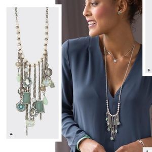 Starlet Sea-foam Green Charm Long Necklace